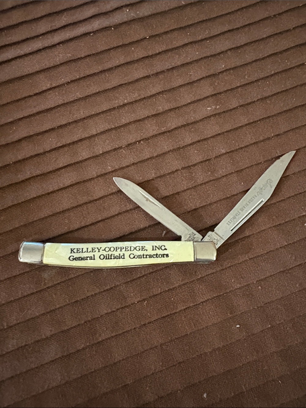 Kelley-Coppedge Ivory Folding Pocket Knife — Men's Grooming Tool